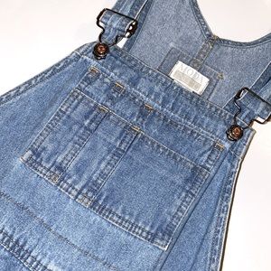 90s vintage oversized overall shorts